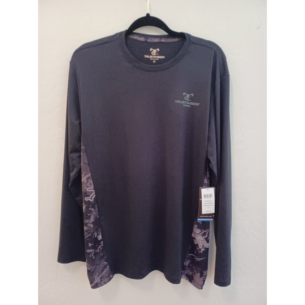 NEW True Timber Viper Camo Shirt Men Sz M Black Camo Long Sleeve Performance Tee